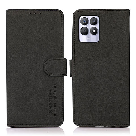 Custodia Portafoglio In Pelle Cover con Supporto D01Y per Realme Narzo 50 4G Nero