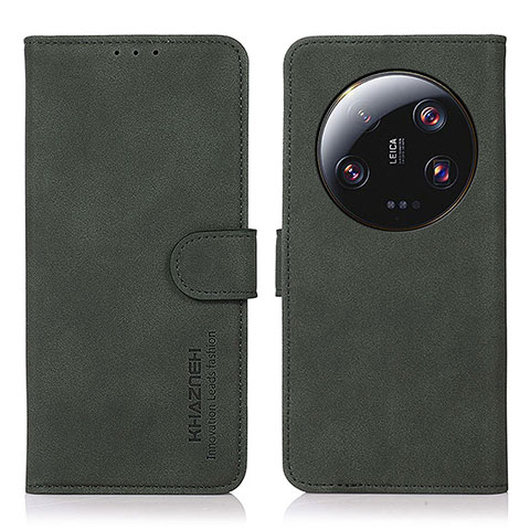 Custodia Portafoglio In Pelle Cover con Supporto D01Y per Xiaomi Mi 13 Ultra 5G Verde