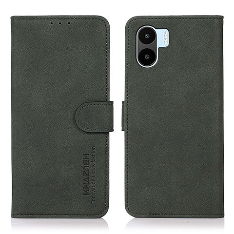 Custodia Portafoglio In Pelle Cover con Supporto D01Y per Xiaomi Poco C51 Verde