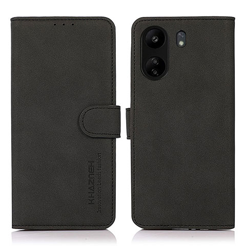 Custodia Portafoglio In Pelle Cover con Supporto D01Y per Xiaomi Poco C65 Nero