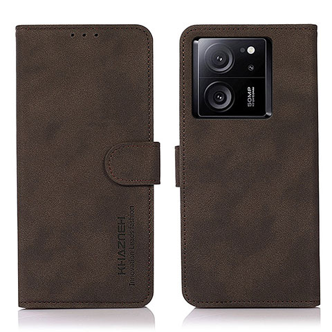 Custodia Portafoglio In Pelle Cover con Supporto D01Y per Xiaomi Redmi K60 Ultra 5G Marrone