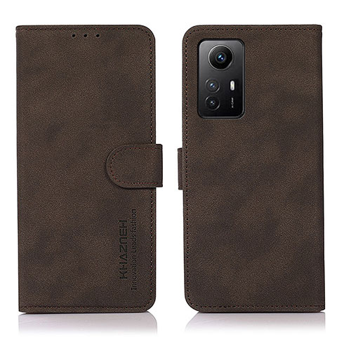 Custodia Portafoglio In Pelle Cover con Supporto D01Y per Xiaomi Redmi Note 12S Marrone