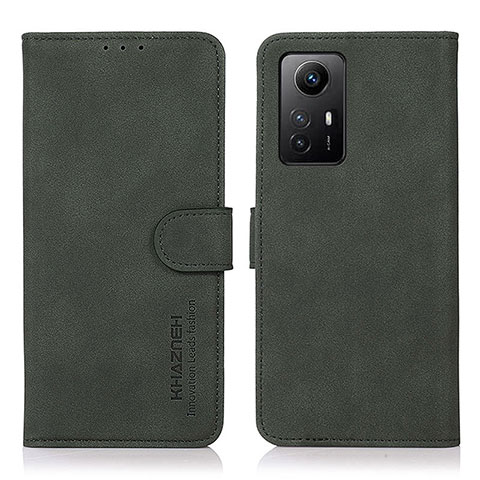 Custodia Portafoglio In Pelle Cover con Supporto D01Y per Xiaomi Redmi Note 12S Verde