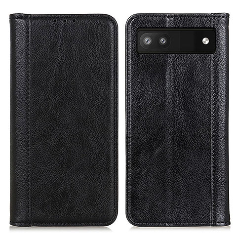 Custodia Portafoglio In Pelle Cover con Supporto D03Y per Google Pixel 7a 5G Nero