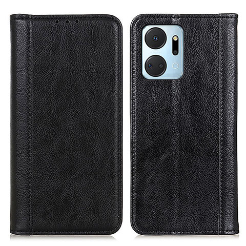 Custodia Portafoglio In Pelle Cover con Supporto D03Y per Huawei Honor X7a Nero