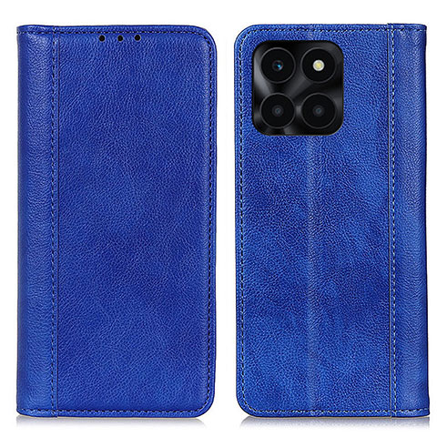 Custodia Portafoglio In Pelle Cover con Supporto D03Y per Huawei Honor X8b Blu