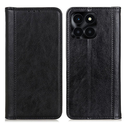 Custodia Portafoglio In Pelle Cover con Supporto D03Y per Huawei Honor X8b Nero