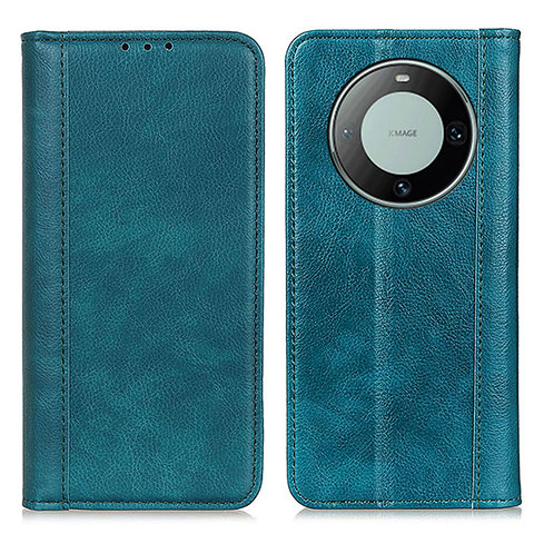 Custodia Portafoglio In Pelle Cover con Supporto D03Y per Huawei Mate 60 Pro Verde