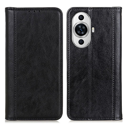 Custodia Portafoglio In Pelle Cover con Supporto D03Y per Huawei Nova 11 Nero