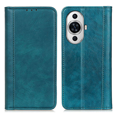 Custodia Portafoglio In Pelle Cover con Supporto D03Y per Huawei Nova 11 Verde