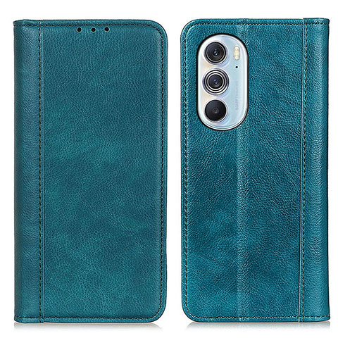 Custodia Portafoglio In Pelle Cover con Supporto D03Y per Motorola Moto Edge X30 5G Verde