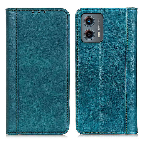 Custodia Portafoglio In Pelle Cover con Supporto D03Y per Motorola Moto G 5G (2023) Verde