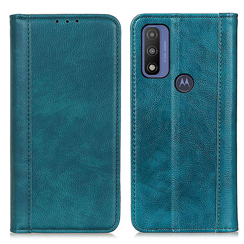 Custodia Portafoglio In Pelle Cover con Supporto D03Y per Motorola Moto G Pure Verde