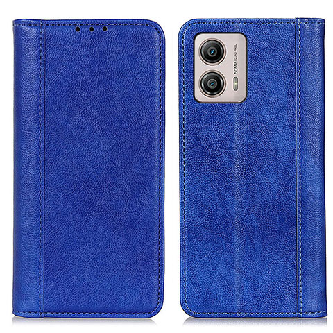 Custodia Portafoglio In Pelle Cover con Supporto D03Y per Motorola Moto G53y 5G Blu