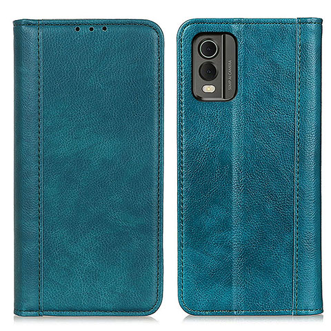 Custodia Portafoglio In Pelle Cover con Supporto D03Y per Nokia C32 Verde