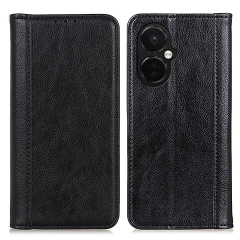 Custodia Portafoglio In Pelle Cover con Supporto D03Y per OnePlus Nord CE 3 5G Nero