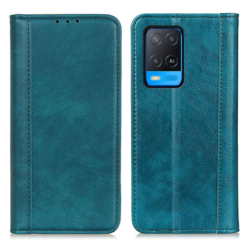 Custodia Portafoglio In Pelle Cover con Supporto D03Y per Oppo A54 4G Verde