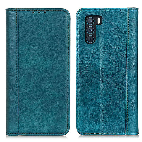 Custodia Portafoglio In Pelle Cover con Supporto D03Y per Oppo K9 Pro 5G Verde