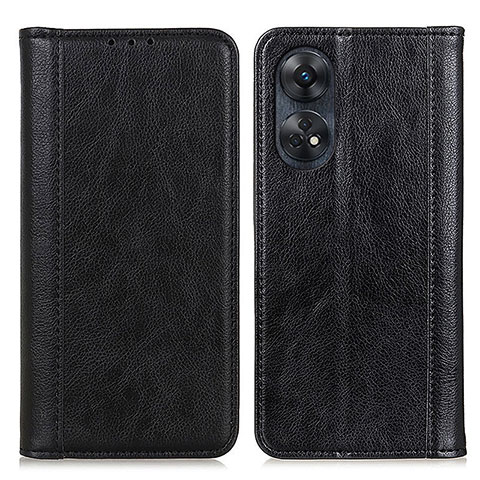 Custodia Portafoglio In Pelle Cover con Supporto D03Y per Oppo Reno8 T 4G Nero