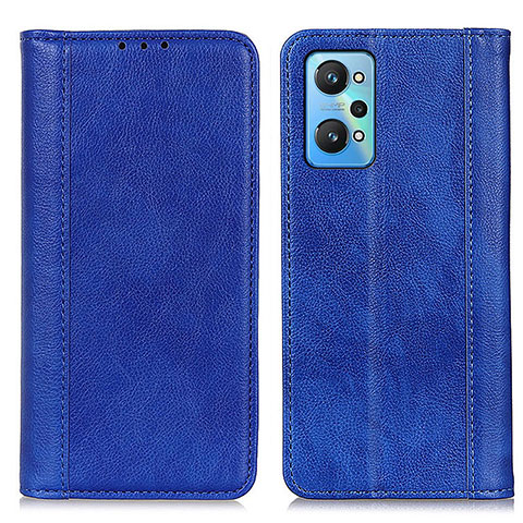 Custodia Portafoglio In Pelle Cover con Supporto D03Y per Realme GT Neo 3T 5G Blu