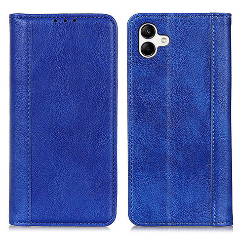 Custodia Portafoglio In Pelle Cover con Supporto D03Y per Samsung Galaxy A05 Blu