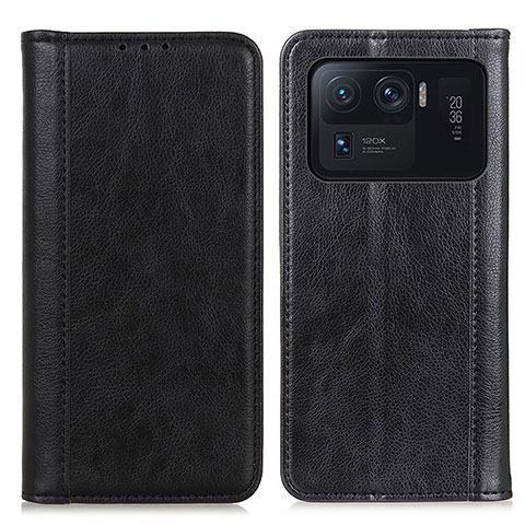 Custodia Portafoglio In Pelle Cover con Supporto D03Y per Xiaomi Mi 11 Ultra 5G Nero