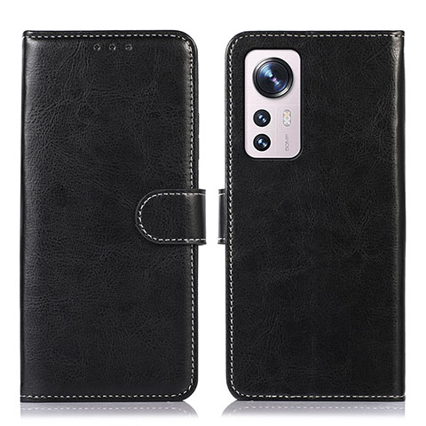 Custodia Portafoglio In Pelle Cover con Supporto D03Y per Xiaomi Mi 12X 5G Nero