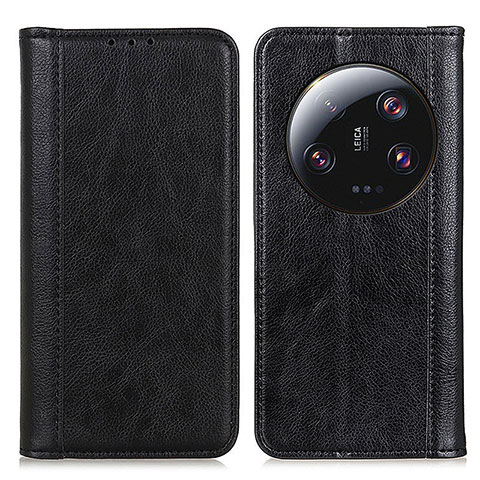 Custodia Portafoglio In Pelle Cover con Supporto D03Y per Xiaomi Mi 13 Ultra 5G Nero