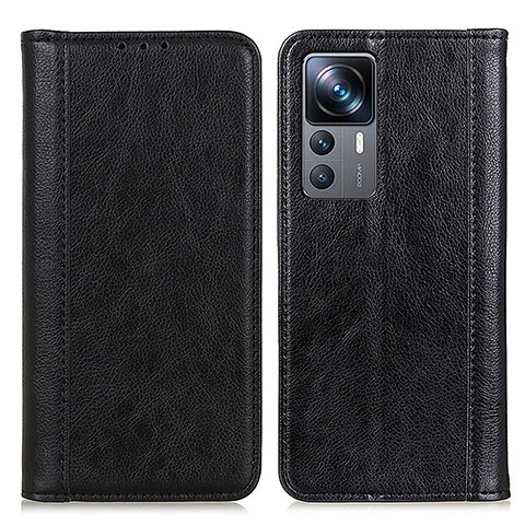 Custodia Portafoglio In Pelle Cover con Supporto D03Y per Xiaomi Redmi K50 Ultra 5G Nero