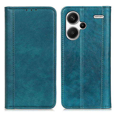 Custodia Portafoglio In Pelle Cover con Supporto D03Y per Xiaomi Redmi Note 13 Pro+ Plus 5G Verde