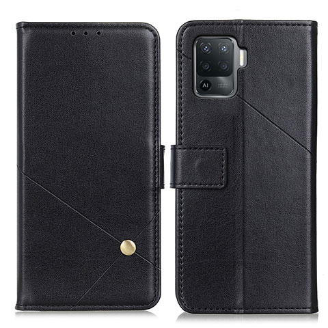 Custodia Portafoglio In Pelle Cover con Supporto D04Y per Oppo A94 4G Nero