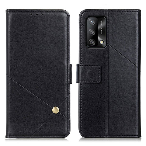 Custodia Portafoglio In Pelle Cover con Supporto D04Y per Oppo Reno6 Lite Nero