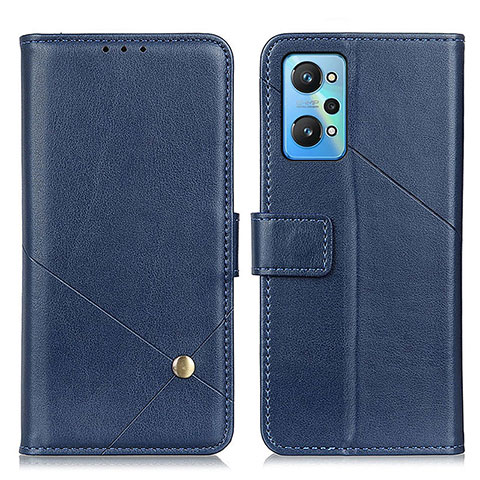 Custodia Portafoglio In Pelle Cover con Supporto D04Y per Realme GT Neo 3T 5G Blu