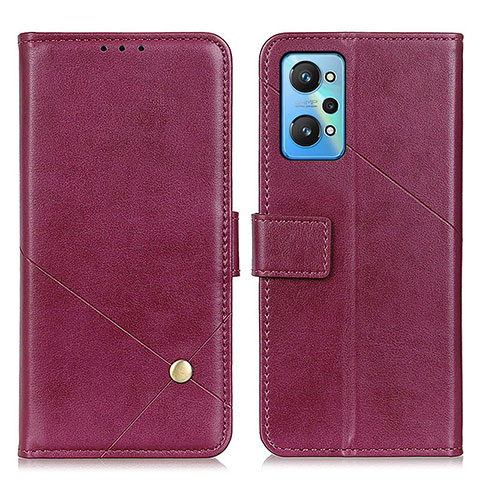 Custodia Portafoglio In Pelle Cover con Supporto D04Y per Realme GT Neo 3T 5G Rosso