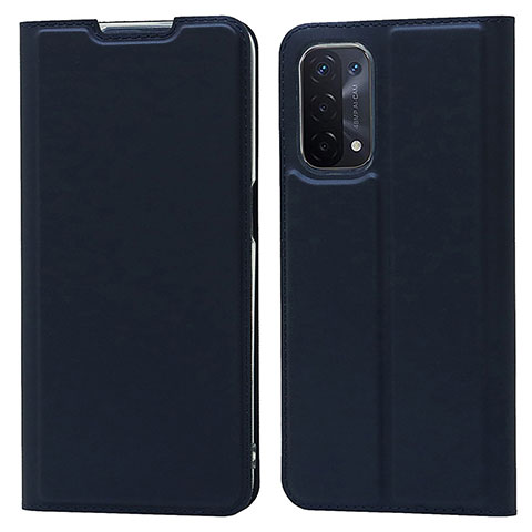 Custodia Portafoglio In Pelle Cover con Supporto D05T per OnePlus Nord N200 5G Blu