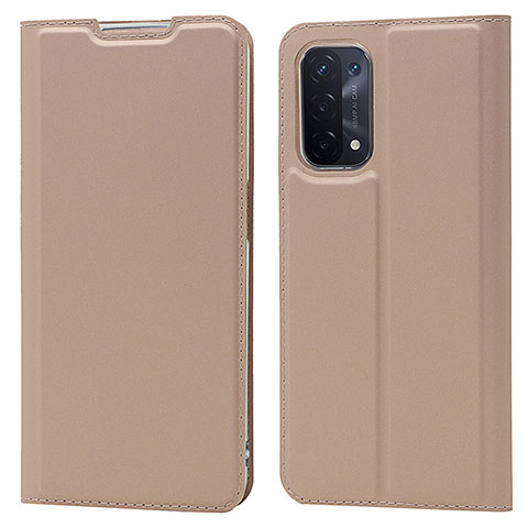 Custodia Portafoglio In Pelle Cover con Supporto D05T per OnePlus Nord N200 5G Oro Rosa