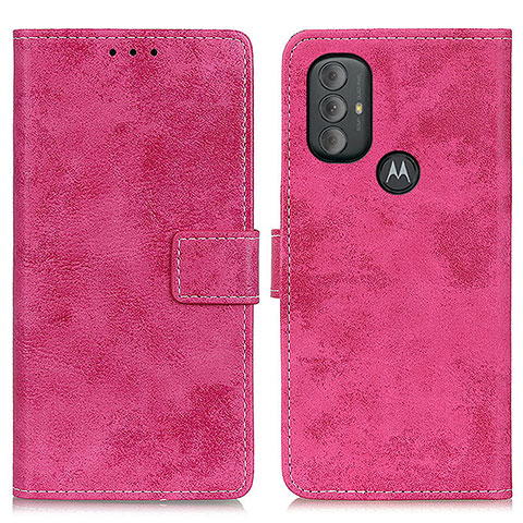 Custodia Portafoglio In Pelle Cover con Supporto D05Y per Motorola Moto G Play (2023) Rosa Caldo