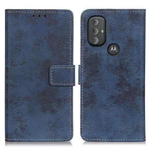 Custodia Portafoglio In Pelle Cover con Supporto D05Y per Motorola Moto G Play Gen 2 Blu