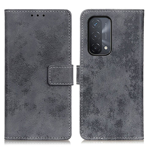 Custodia Portafoglio In Pelle Cover con Supporto D05Y per OnePlus Nord N200 5G Grigio