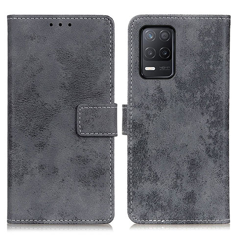 Custodia Portafoglio In Pelle Cover con Supporto D05Y per Realme Q3i 5G Grigio