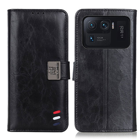 Custodia Portafoglio In Pelle Cover con Supporto D06Y per Xiaomi Mi 11 Ultra 5G Nero