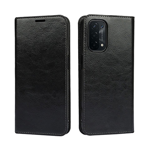 Custodia Portafoglio In Pelle Cover con Supporto D07T per OnePlus Nord N200 5G Nero