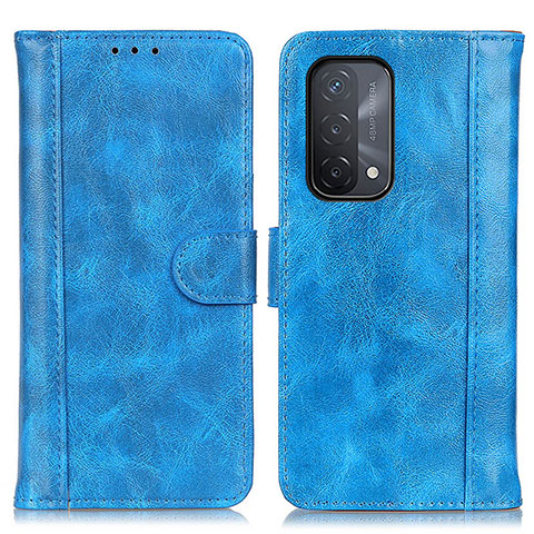 Custodia Portafoglio In Pelle Cover con Supporto D07Y per Oppo A74 5G Cielo Blu