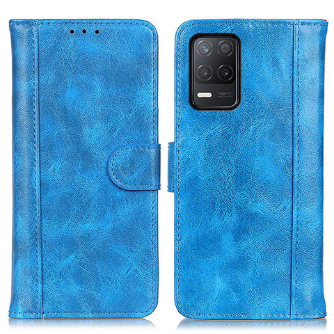 Custodia Portafoglio In Pelle Cover con Supporto D07Y per Realme 8s 5G Cielo Blu