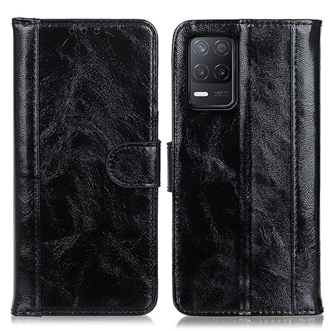 Custodia Portafoglio In Pelle Cover con Supporto D07Y per Realme 8s 5G Nero