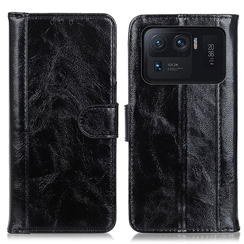 Custodia Portafoglio In Pelle Cover con Supporto D07Y per Xiaomi Mi 11 Ultra 5G Nero