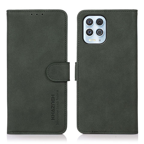 Custodia Portafoglio In Pelle Cover con Supporto D08Y per Motorola Moto Edge S 5G Verde