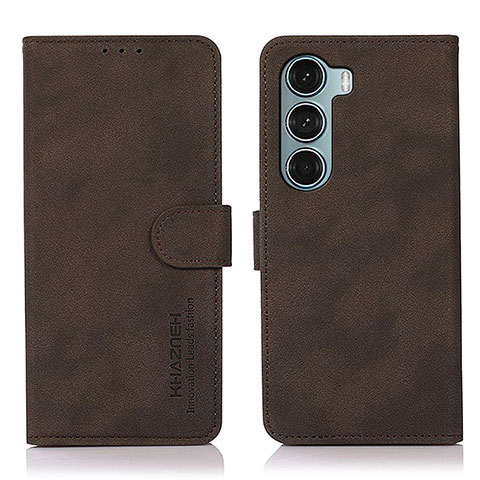 Custodia Portafoglio In Pelle Cover con Supporto D08Y per Motorola Moto Edge S30 5G Marrone