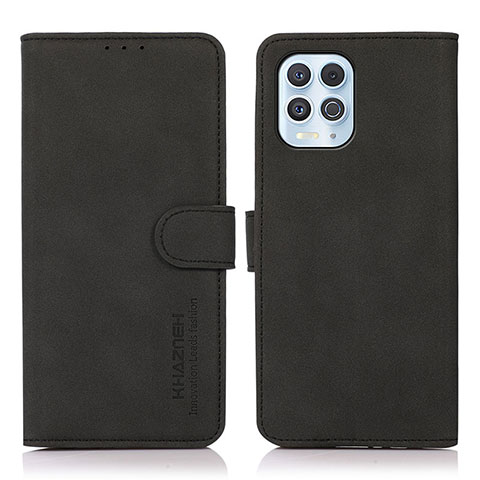 Custodia Portafoglio In Pelle Cover con Supporto D08Y per Motorola Moto G100 5G Nero