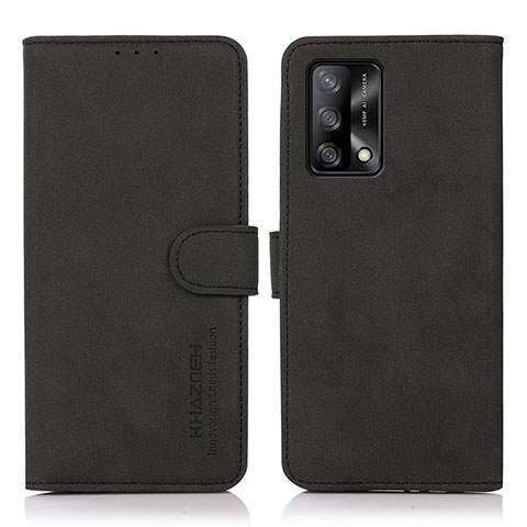 Custodia Portafoglio In Pelle Cover con Supporto D08Y per Oppo A74 4G Nero